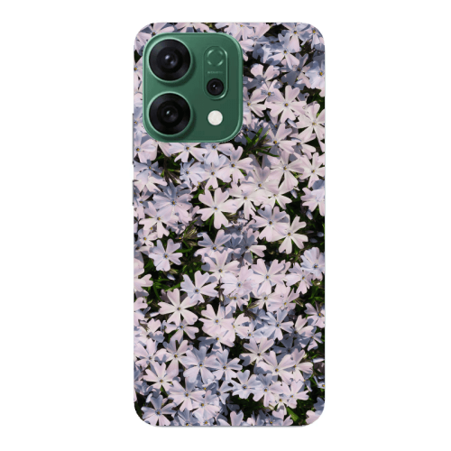 Oppo RENO 14 Flowers white Transparent Silicone TPU Θήκη